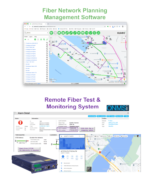 IQGeo-VIAVI-Fiber network management software and remote fiber test system